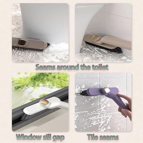 Multi-Function Rotating Crevice Brush - 10in Durable Gap Cleaner