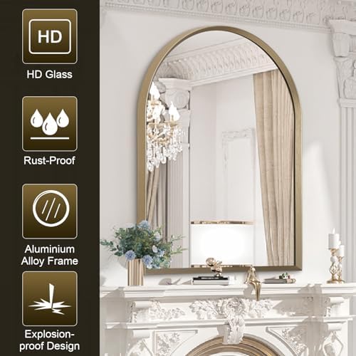 Arch Bathroom Mirror 36x24 Wall Mounted