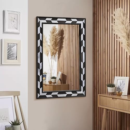 JJUUYOU Wall Mounted Zebra Print Mirror 1
