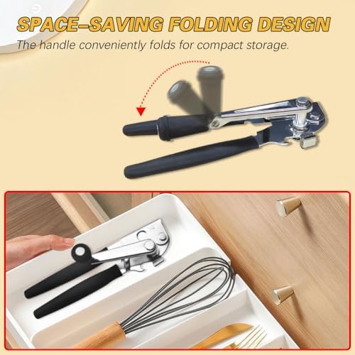 VWMYQ Heavy Duty Magnetic Can Opener with Long Handle