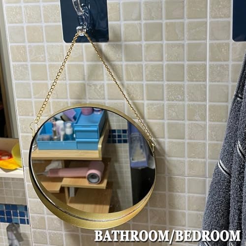 Hanging Vanity Mirror with Storage 305cm HD Metal Frame