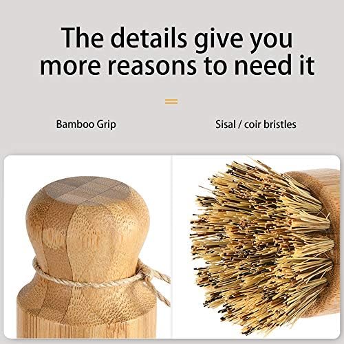 Eco-Friendly Bamboo Dish Brush with Sisal Bristles 1