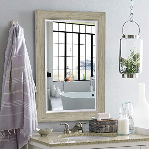 Tangkula 235 x 355 Wood Frame Wall Mirror