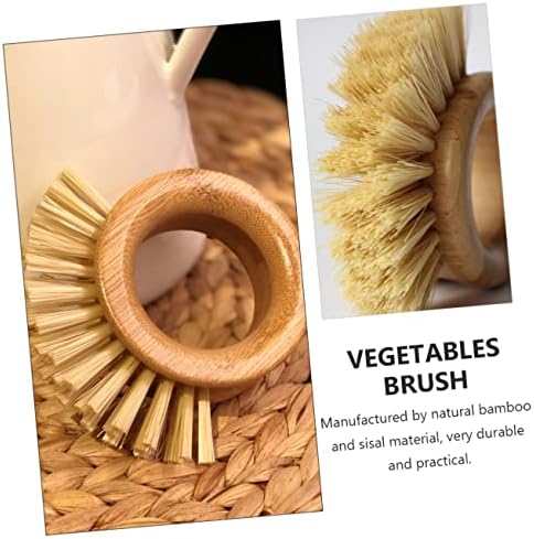 HyKab 1pc Round Paper Ring Brush for Cleaning Fruits and Vegetables