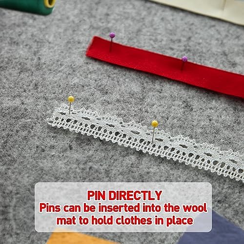 ZOMONETI Wool Pressing Mat 17x135 Inch Quilting Tool
