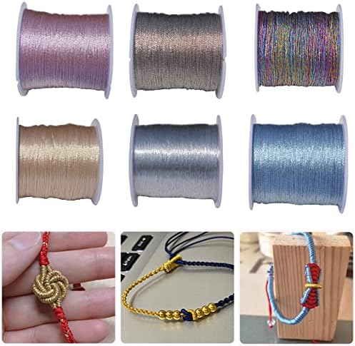 Altsuceser Metallic Embroidery Threads for Bracelets and Crafts