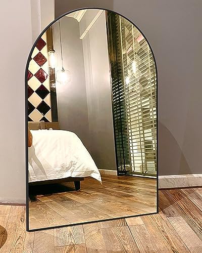 DYNWELL 20x30 Inch Black Frame Wall Mirror