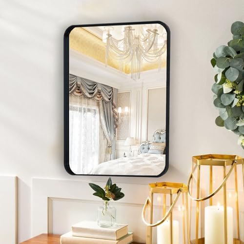 NEWBULIG 22x30 Inch Bathroom Mirror with Black Frame