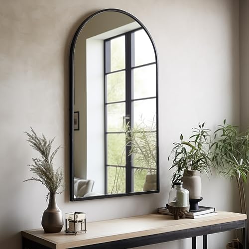 Arch Black Mirror 42x24 Wall Mount Bathroom Vanity Decor