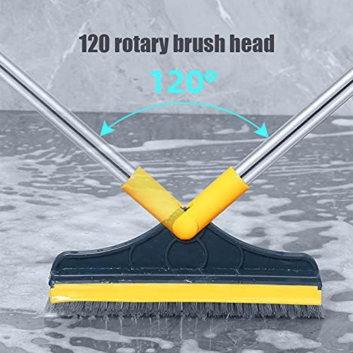 SYSUII Floor Scrub Brush with 120 Rotating V-Shaped Handle