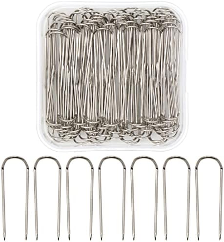 GMMA 100 Pcs Stainless Steel U-Pins for Sewing and Crafts