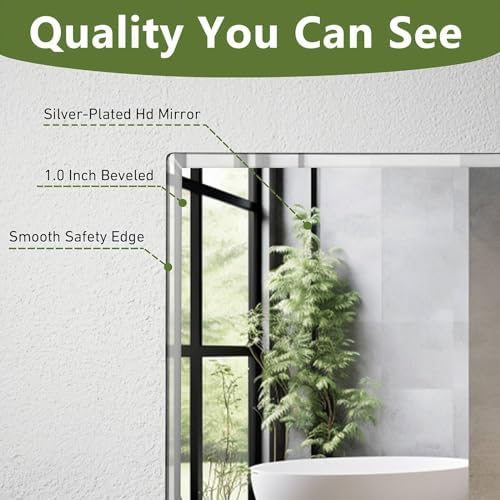 FARMER Frameless Rectangle Mirror 16x20 Inch 1