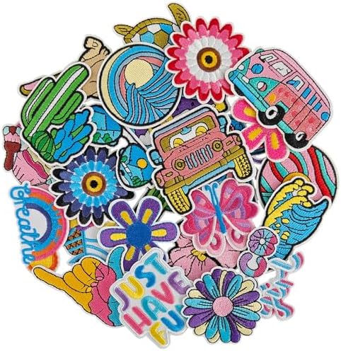 Harsgs Outdoor Adventure Embroidered Patches 30pcs