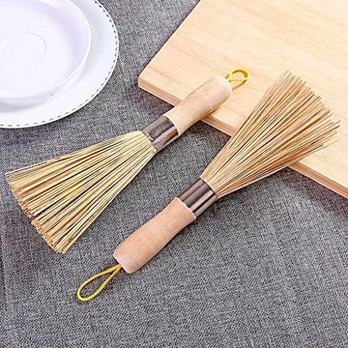 BaoFufc Bamboo Pan Brush with Wooden Handle